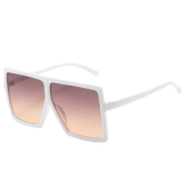 Luxury Fashion: Trendy Designer Oversized Square Sunglasses with Big Frames for Ladies