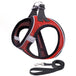 Optimal Control, Maximum Visibility: Easy Walk Pet Dog Harness Leash Set with Reflective Rope.