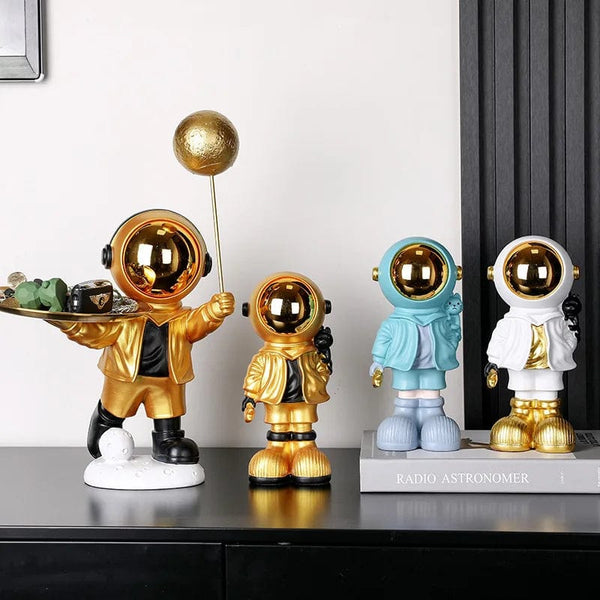 Reach for the Stars: Nordic Modern Astronaut Sculpture for Captivating Home Decor