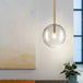 Balls Chandelier - Round Glass Hanging Light for Hotel and Dining Room Decor