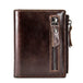 Secure Style: Men's RFID Bifold Card Holder Wallet in Genuine Leather