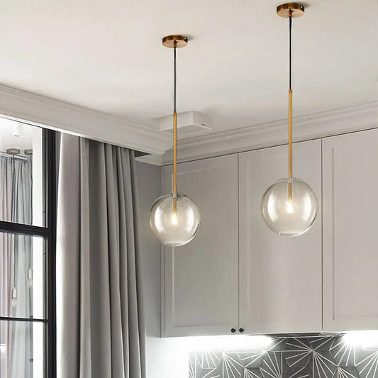 Captivating Elegance: Balls Chandelier - Round Glass Hanging Light for Hotel and Dining Room Decor