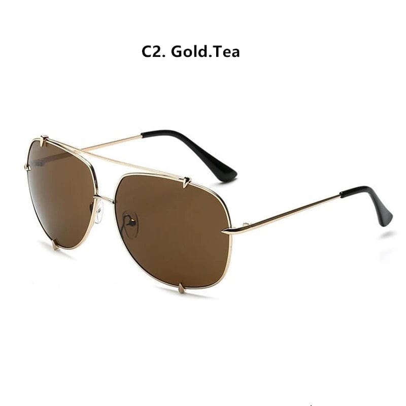 HBK K30133 Big Frame Fashion Glasses - Oversize Square Sun Glasses for Women Sunglasses.
