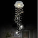 Contemporary Opulence: Luxury Modern K9 Crystal Ceiling Lights - Small Fixtures with Spiral Crystal Design