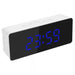 Ganxin Mirror Electronic Digital Alarm Clock: Wall Mounted with Thermometer, LED Night Light, and Travel Function