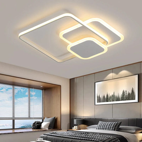 Effortless Elegance: Bedroom Ceiling Light - LED Lamp with Modern Style and High Light Transmittance Acrylic