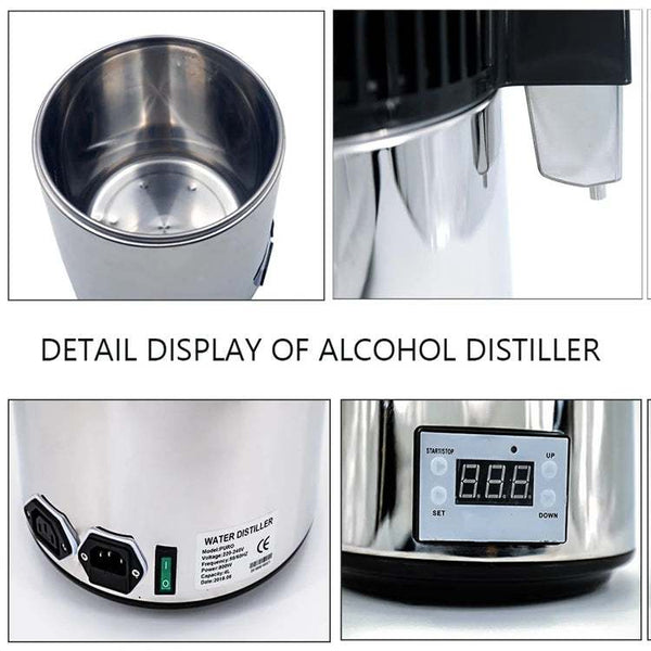 Efficient Elegance: 4L Wasser Distiller - Your Kitchen's Stainless Steel Water Purification Solution