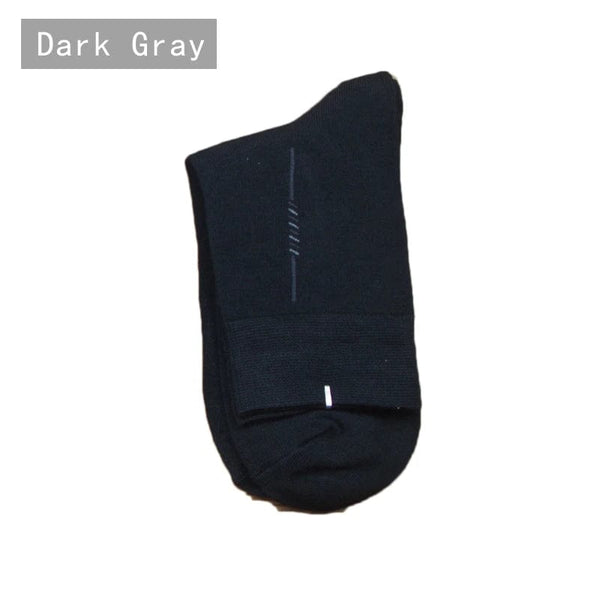 Diabetic Breathable socks anti odor black organic bamboo fiber socks vertical line deodorant crew socks