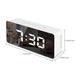 Ganxin Mirror Electronic Digital Alarm Clock: Wall Mounted with Thermometer, LED Night Light, and Travel Function