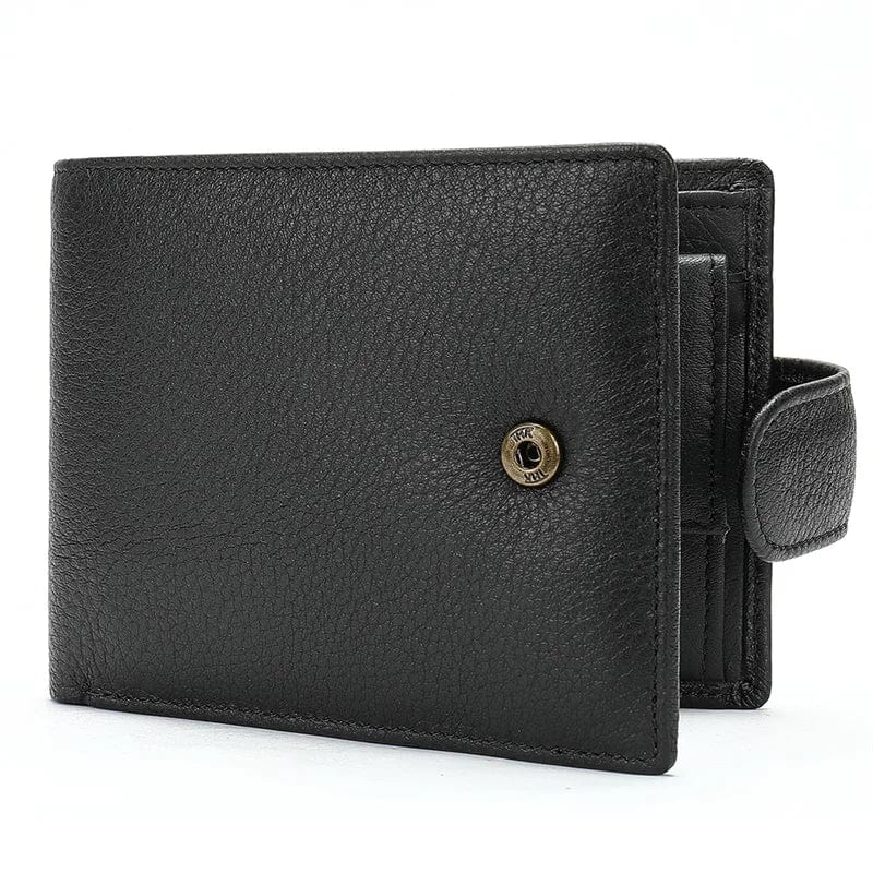 Refined Simplicity: Slim Wallet for Men with Genuine Leather and Card Holder.