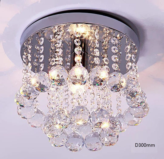 Small Chandelier Ceiling Lamp - 3W LED Crystal Pendant Light for Stylish Hallways