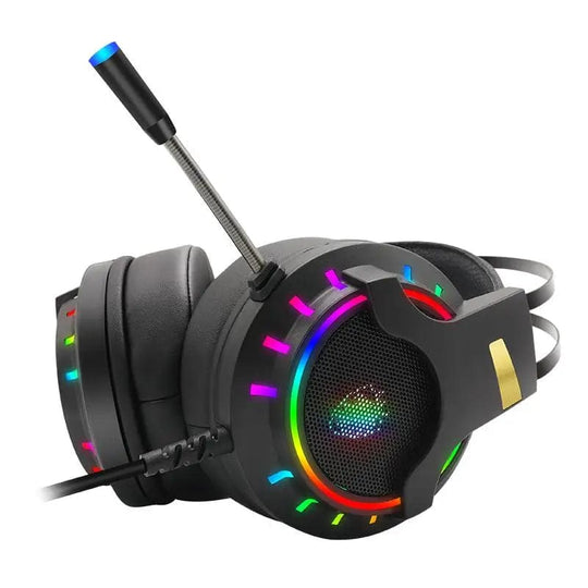 K3 Stereo Gaming Headset: Over-Ear Headphones with Noise-Canceling Mic, LED Light