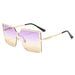 Fashion Sunglasses: Ladies' Metal UV400 Shades with Gradient Ocean Party Style