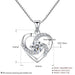 Sterling Silver Heart Pendant Necklace: Crazy Love Mother's Gift