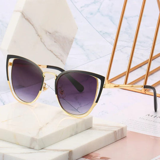 Luxury Retro Cat-Eye Sunglasses: Designer Shades for Ladies & Men