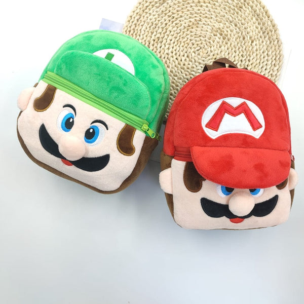 Kid Mario Plush Cartoon Backpack – The Coolest Super Mario Bros Companion for School!