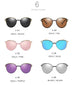 Cat Eye Round Polarized Sunglasses for Men and Women - Fashionable Shades for a Classic Look