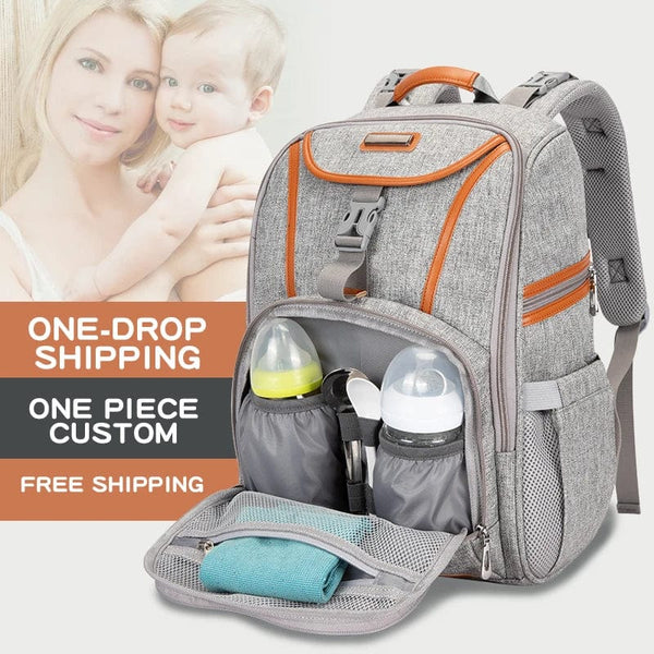 Spacious and Weather-Ready: Large Diaper Backpack with Crib for the Ultimate Outdoor Parenting Experience