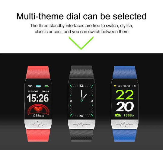 Temperature Sport Smartwatch with Heart Rate Monitor - Android Health Care Watch