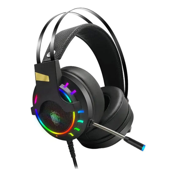 K3 Stereo Gaming Headset: Over-Ear Headphones with Noise-Canceling Mic, LED Light