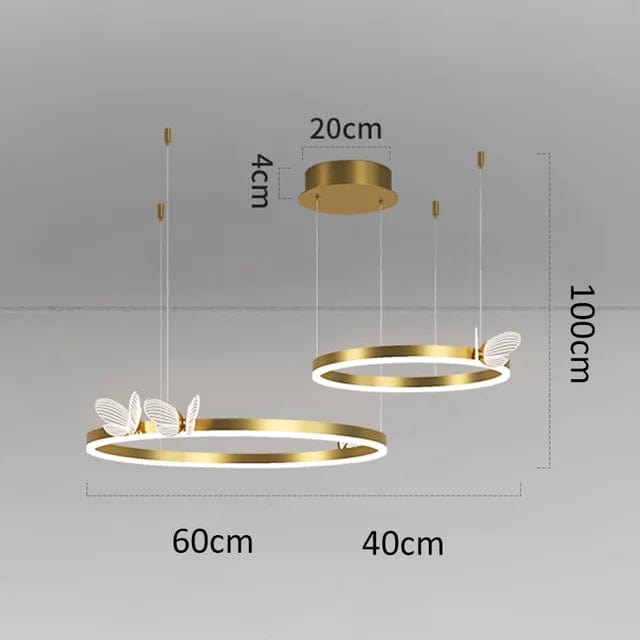 Elegant Illumination: Acrylic and Gold Modern LED Chandelier - Decorative Ceiling Pendant Lights for a Stylish Home