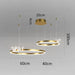 Elegant Illumination: Acrylic and Gold Modern LED Chandelier - Decorative Ceiling Pendant Lights for a Stylish Home