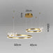 Elegant Illumination: Acrylic and Gold Modern LED Chandelier - Decorative Ceiling Pendant Lights for a Stylish Home