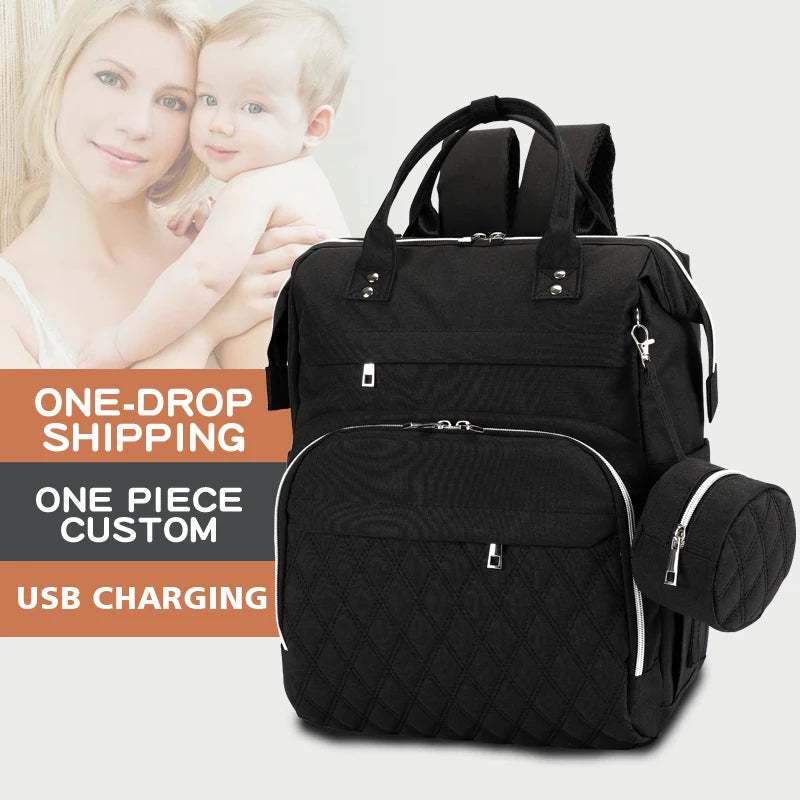 Stay Stylishly Prepared: Mommy Baby Diaper Bag Backpack with Changing Station – Your Ultimate Parenting Companion