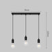 Minimalist Sophistication: 3 Head Ceiling Light - Simple Pendant Lamps in White for Modern Interior Decor