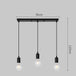 Pendant Lighting - Simple Chandeliers and Lamps with Options for 1 Head or 3 Heads