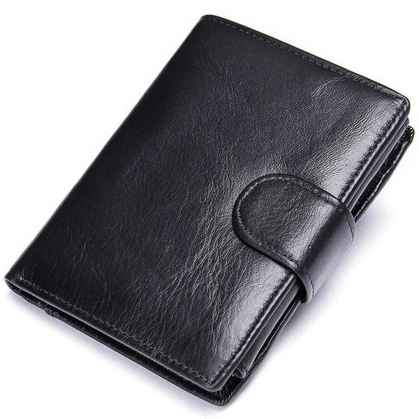 Elegance Redefined: Westal 9049 Custom Bifold Genuine Leather RFID Wallet for Men