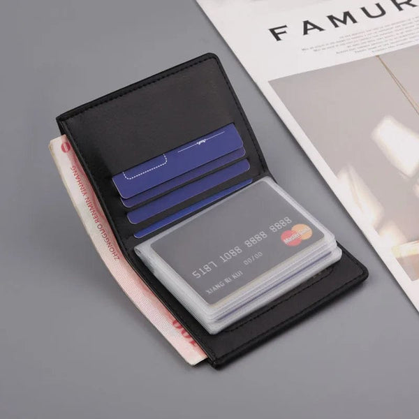 Modern Elegance: Hengsheng New Design ID Card Leather Wallet – A Stylish Essential for Men