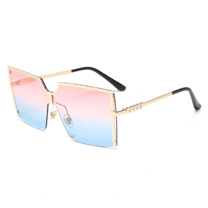 Fashion Sunglasses: Ladies' Metal UV400 Shades with Gradient Ocean Party Style