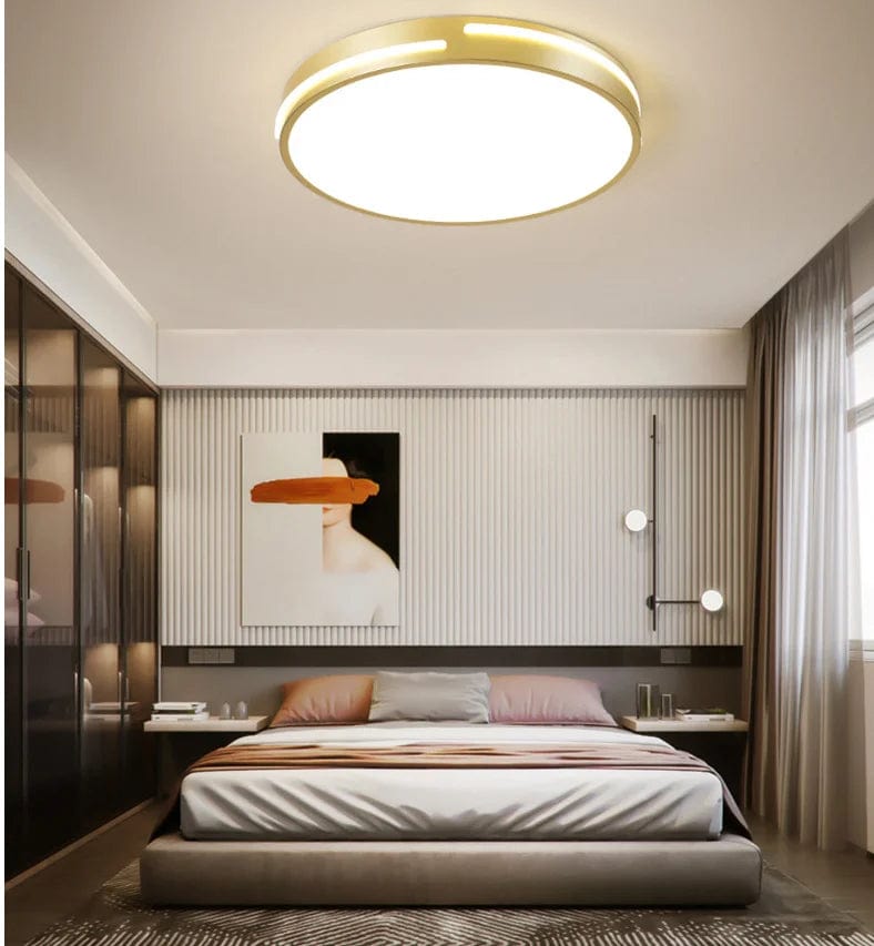 Smart & Stylish: Surface-Mounted Round LED Ceiling Light - High Brightness for Modern Luxury Home Decoration