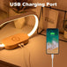 Natural Glow: Wood Table Lamp Offering 3 Brightness Levels and Wireless Convenience