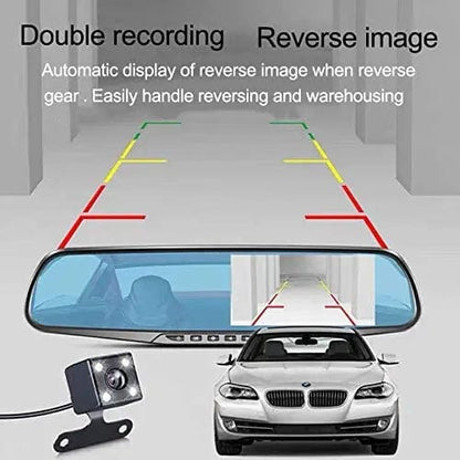 HD Night Vision Car Driving Recorder with Dual Lens & Wireless Installation