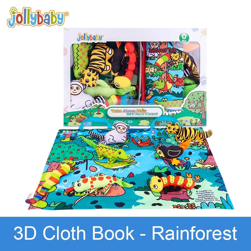 Interactive Exploration: Dive into Education and Fun with Washable Rainforest Playing Mat Set