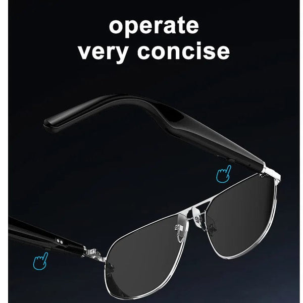 Smart Sunglasses with HD Music Headphone Speaker: Wireless BT 5.1, Blue Light Prevention, Vertigo Control