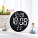 Modern Minimalist LED Digital Wall Clock: Enhance Home Decor with Calendar and Temperature Display