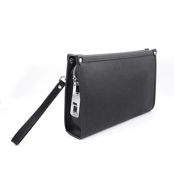 Fingerprint Lock Private Label Men's Vintage Clutch Bag