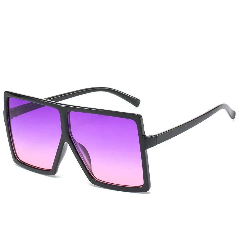 Luxury Fashion: Trendy Designer Oversized Square Sunglasses with Big Frames for Ladies