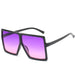 Luxury Fashion: Trendy Designer Oversized Square Sunglasses with Big Frames for Ladies