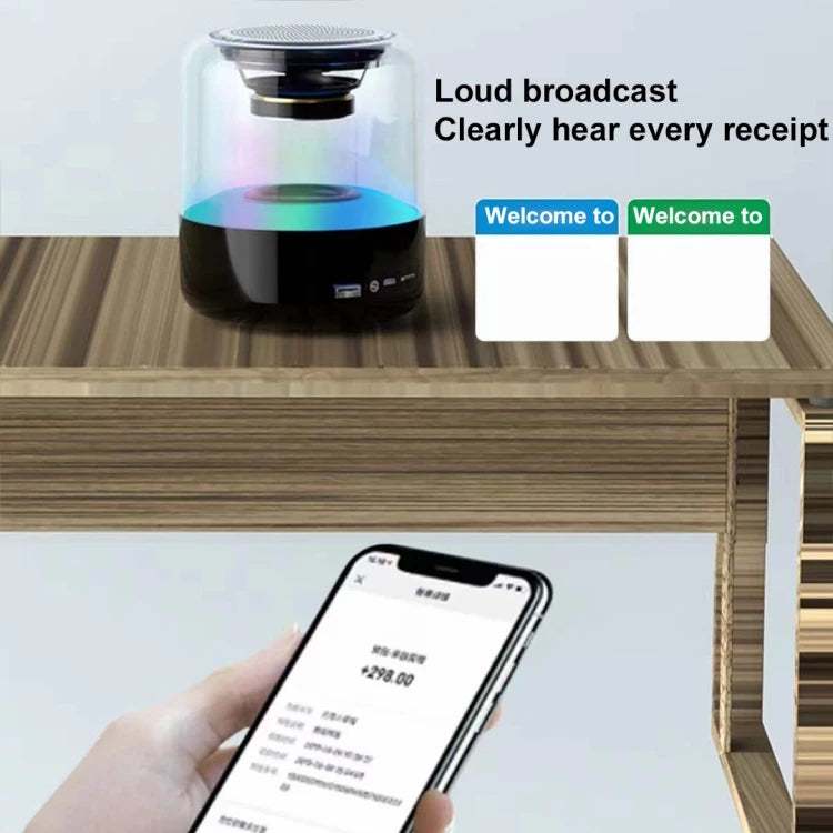 AI Smart Wireless Speaker with Colorful Light and High-Fidelity 6D Stereo Sound