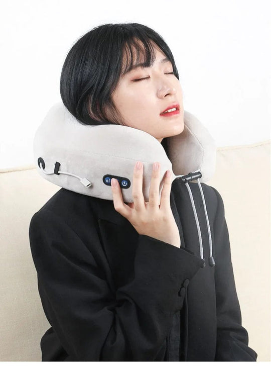 Cervical Massager with Memory Foam Support Pillow