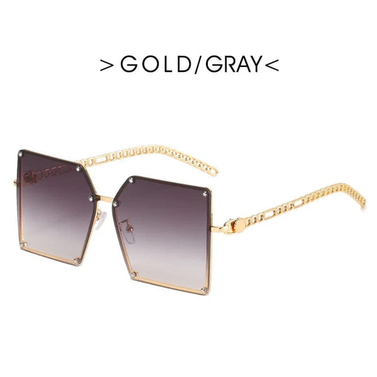 Luxury Designer Retro Classic Oversized Square Sunglasses with Big One-Piece Lenses: Shades for Men and Women