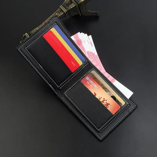 Modern Utility: Stylish ID Card Leather Wallet for Men by LIOU - A Popular Accessory