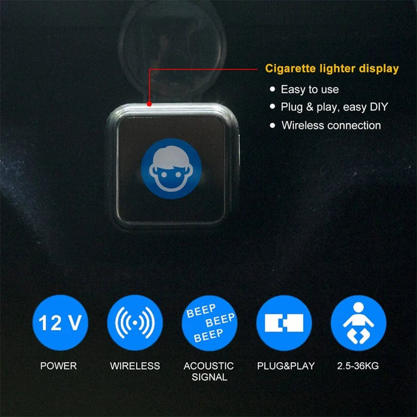 Guardian for Parents: EASYGUARD Baby Car Seat Alarm System with Light and Sound Reminder