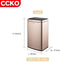 Luxury Redefined: 30L Gold Stainless Steel Smart Sensor Trash Can for Home, Hotel, and Restaurant