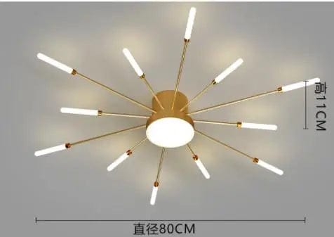 Lighting Elegance: New Arrival Smart Fireworks Chandelier - Round Spiral LED Ceiling Light for a Modern Touch