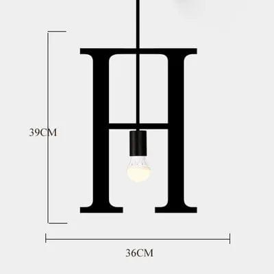 Interior Decoration Living Room Holiday Lighting Ceiling Lamps E27 Base Alphanumeric Symbols Modern Chandelier Lights